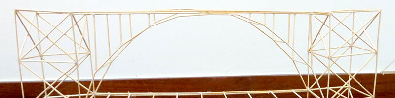 Exposição “Pontes em pauzinhos”